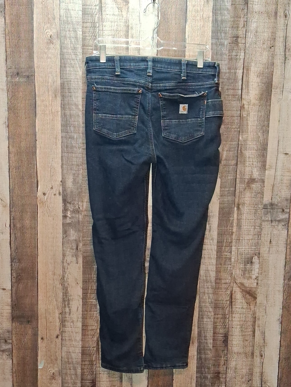 Women's Fleece Lined Carhartt Relaxed Fit Jeans Size 6 Short Warm! Winter